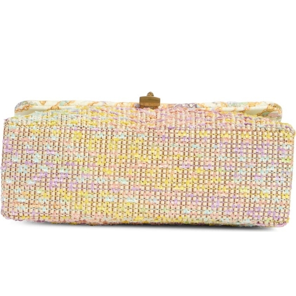 Kurt Geiger Mixed Media Tweed And Satin Shoulder Bag NWT - Picture 4 of 11